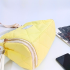 Žltá prešívaná kabelka na rameno crossbody Vittoria Lucca