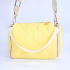 Žltá prešívaná kabelka na rameno crossbody Vittoria Lucca