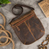Kožená dámska hnedá vintage crossbody kabelka Paolo Peruzzi "MARGO"