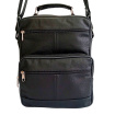 Pánska kožená čierna taška KOR-NL01