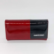Dámska červeno-čierna kožená peňaženka GREGORIO