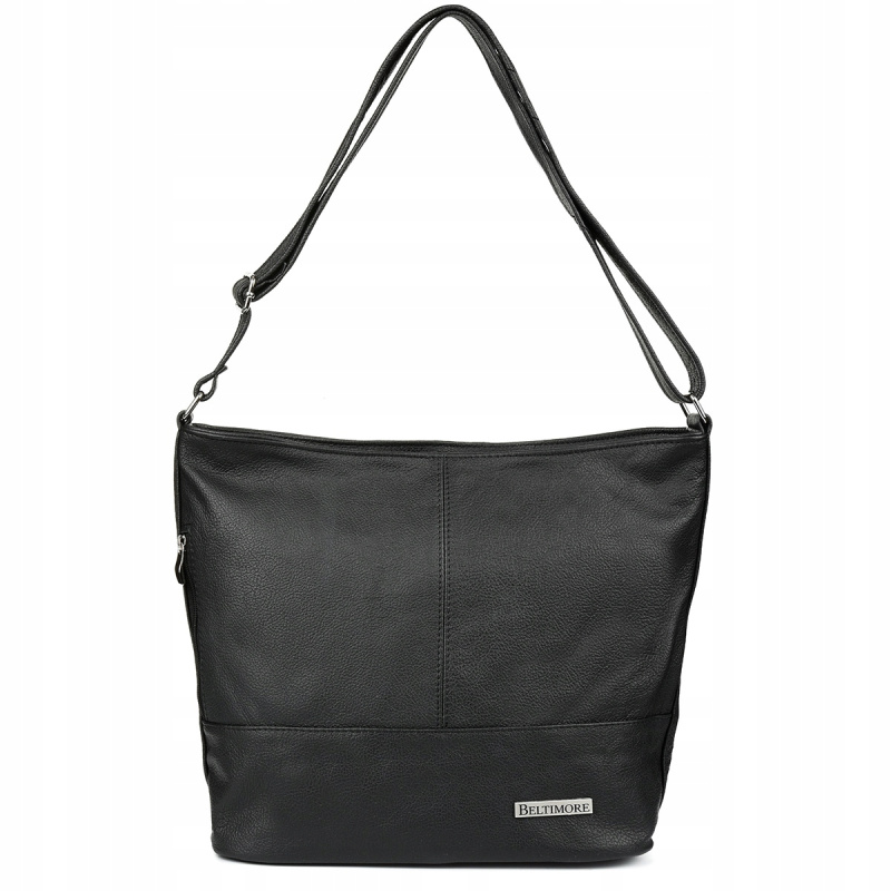 Kožená dámska čierna crossbody kabelka Beltimore "LANA"