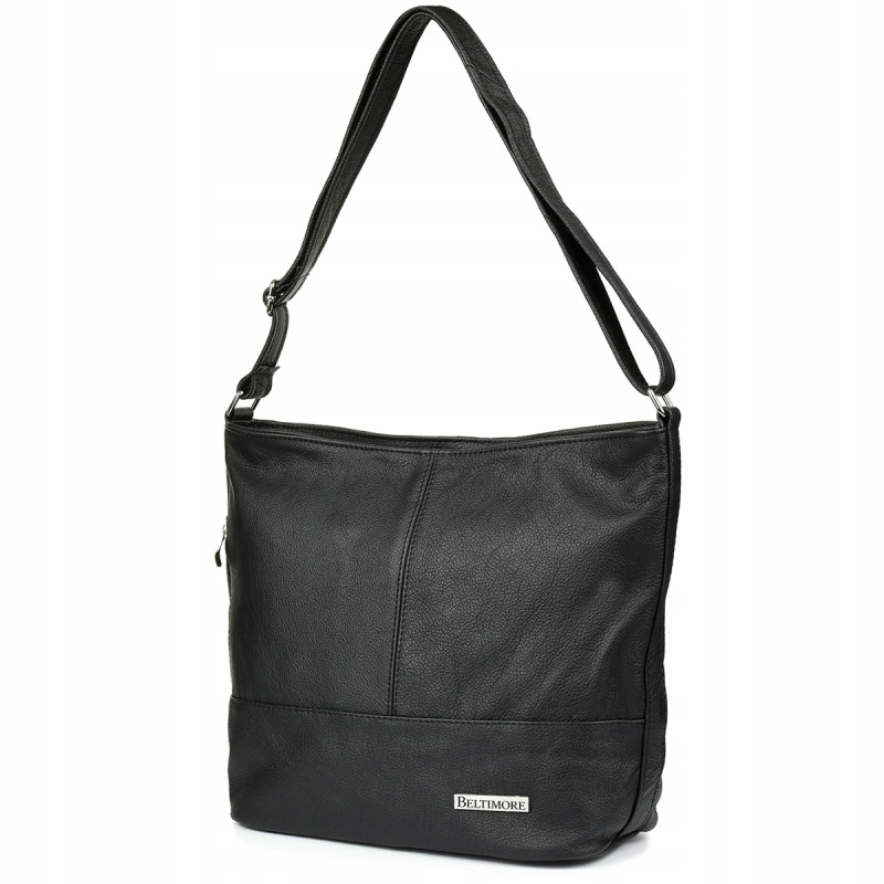 Kožená dámska čierna crossbody kabelka Beltimore "LANA"