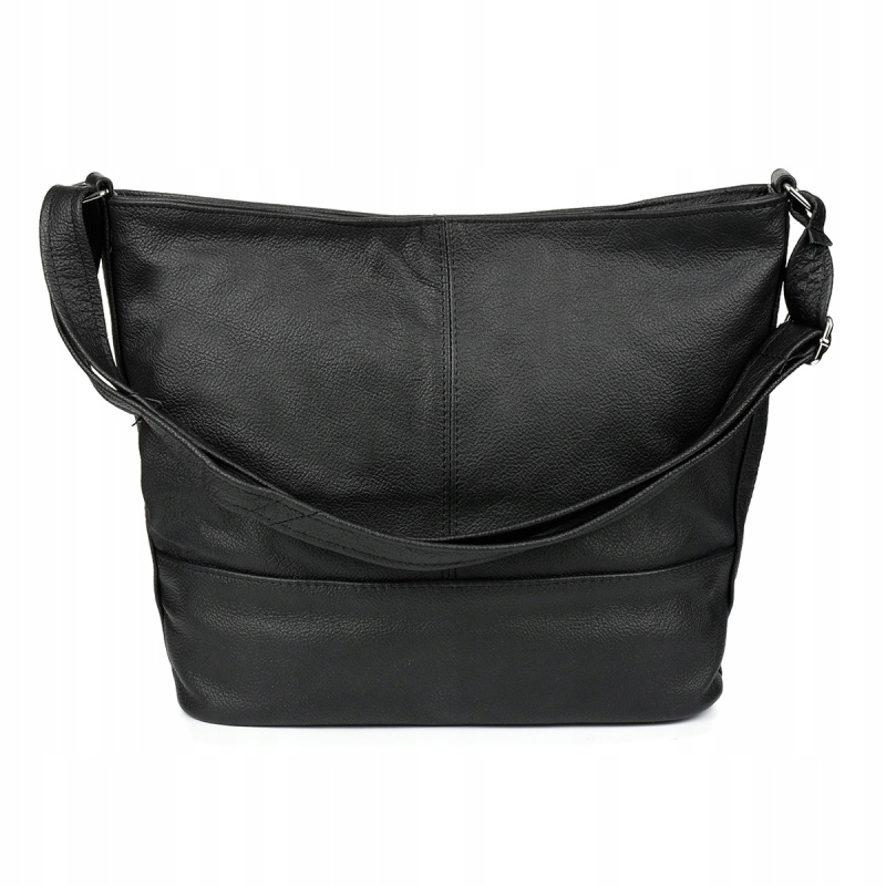 Kožená dámska čierna crossbody kabelka Beltimore "LANA"