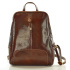 Kožený dámsky hnedý batoh Vera Pelle "BRONTE"