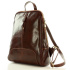Kožený dámsky hnedý batoh Vera Pelle "BRONTE"