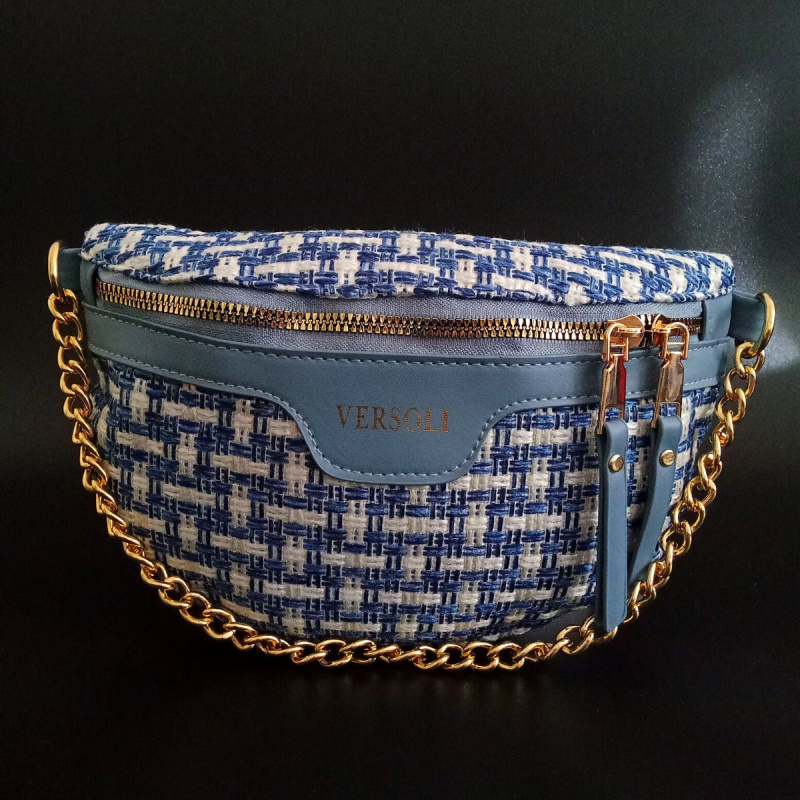 Dámska crossbody modrá kabelka Versoli "LOLA"