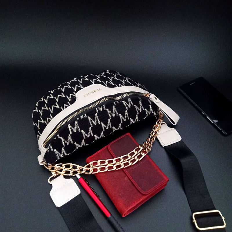 Čierna crossbody kabelka beige LOTTY