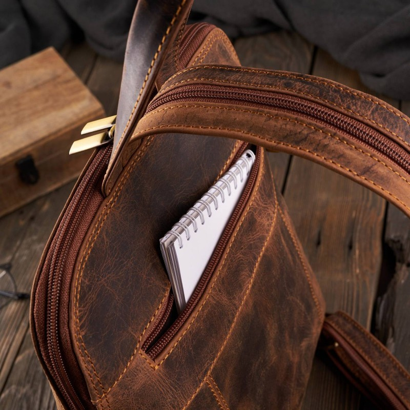 Dámsky kožený vintage batoh MARIN