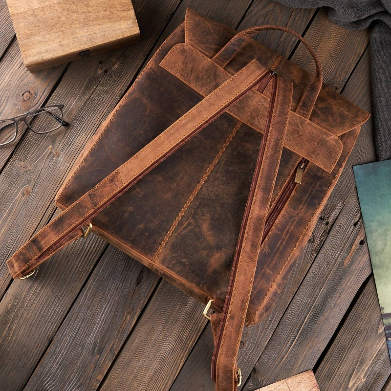 Kožený dámsky vintage batoh SAHAR