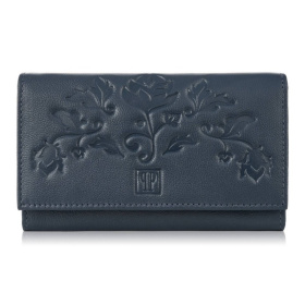Kožená dámska modrá peňaženka RORY