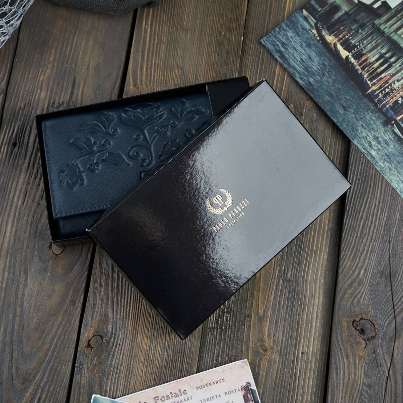 Kožená dámska modrá peňaženka RORY