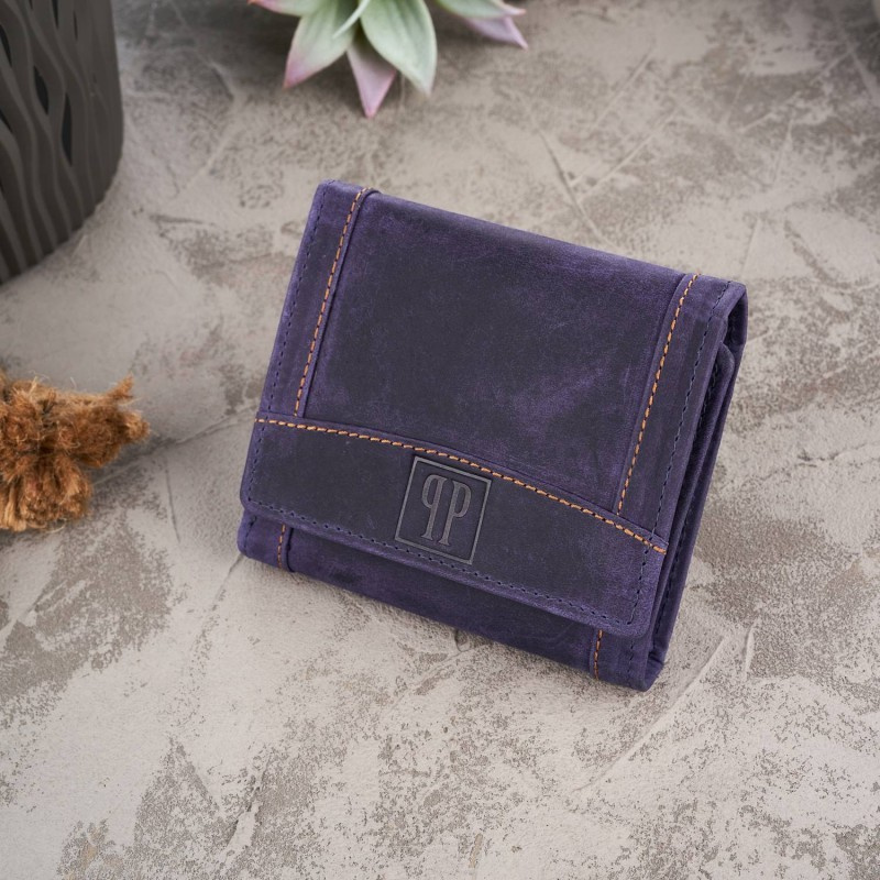 Kožená dámska fialová peňaženka VIENNA