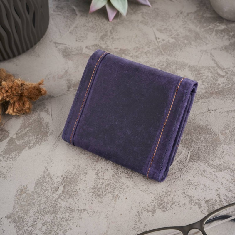 Kožená dámska fialová peňaženka VIENNA