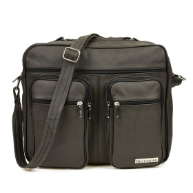 Kožená pánska hnedá taška na rameno EDUARDO