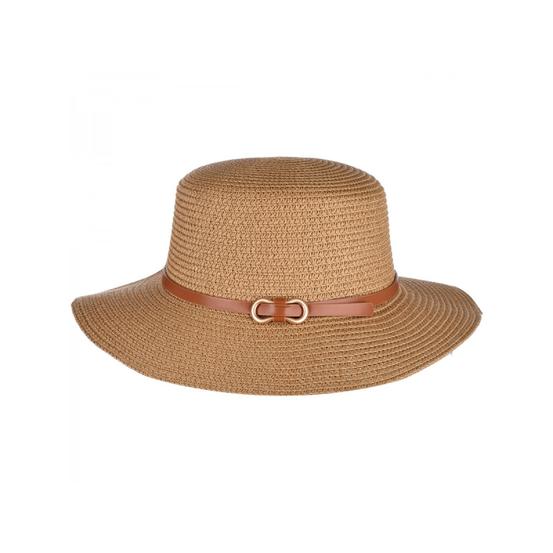 Dámsky hnedý slamený klobúk IMANI