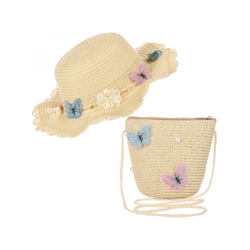 Detská súprava - klobúk a taška