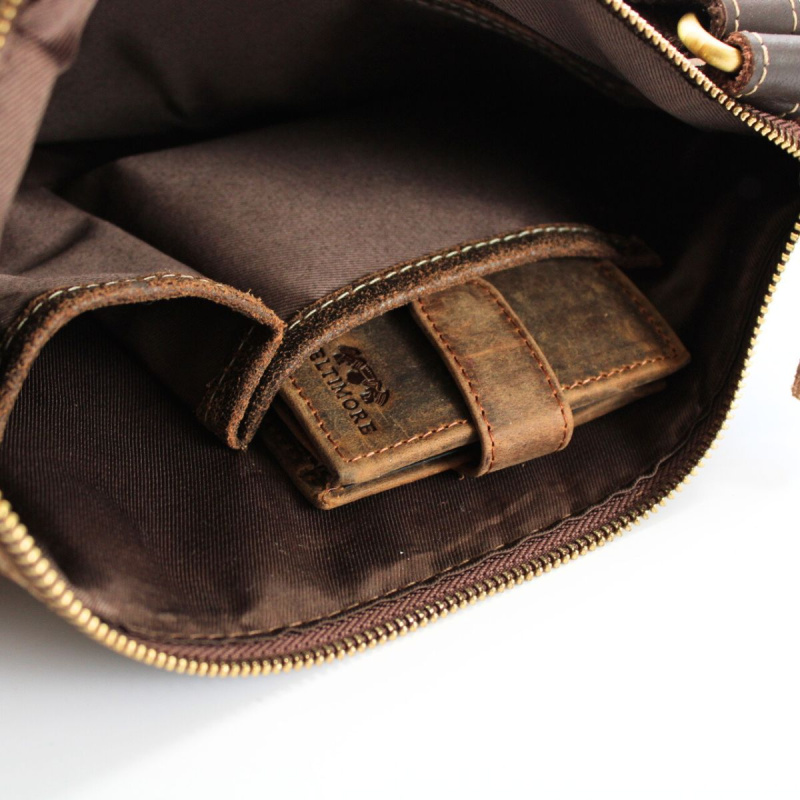 Pánska kožená crossbody taška Wild Tiger Perfect