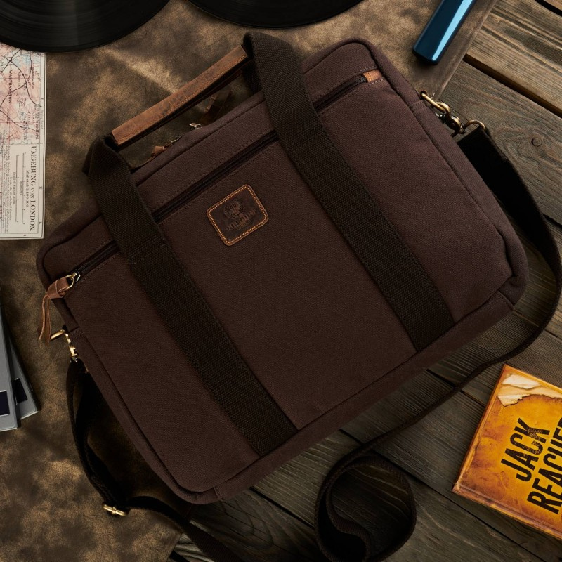 Taška na notebook hnedá PAOLO PERUZZI