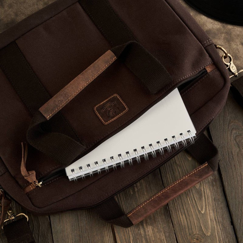 Taška na notebook hnedá PAOLO PERUZZI