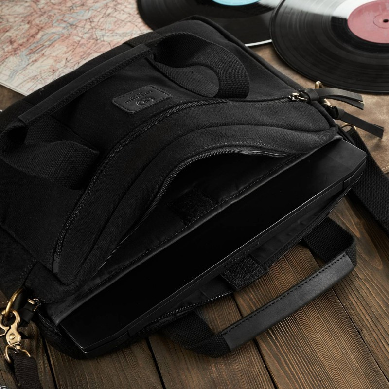 Taška na notebook čierna PAOLO PERUZZI