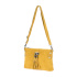 Dámska kožená semišová horčicová kabelka Borse in pelle "ZORA"