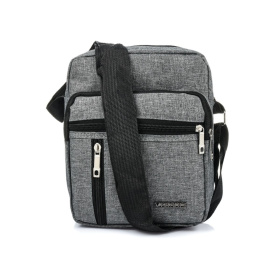 Pánska šedá crossbody taška Versoli "ALVARO" so zapínaním na zips