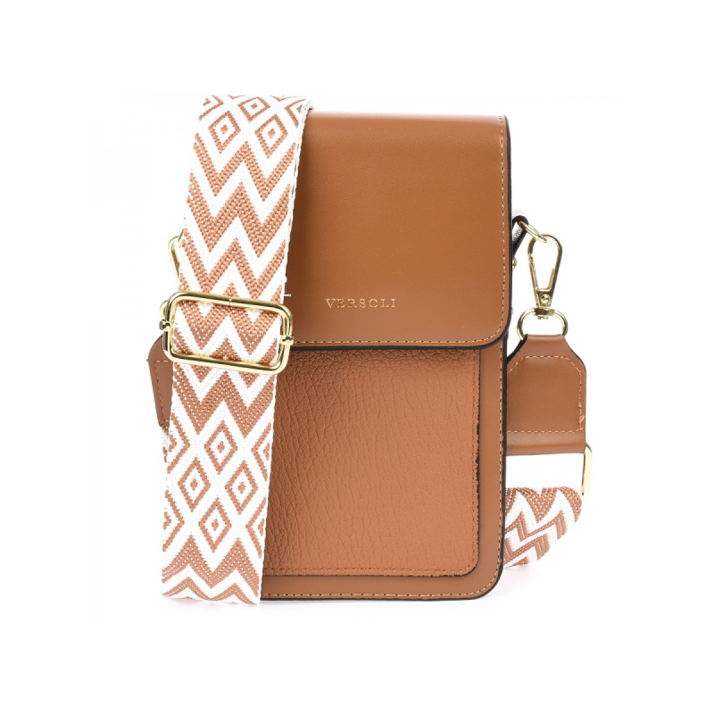 Kabelka na mobil hnedá Versoli "BEATRIX"
