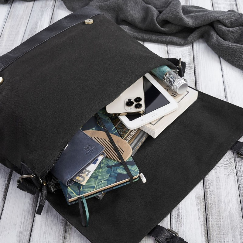 Pánska čierna aktovka Paolo Peruzzi "MELVIN"