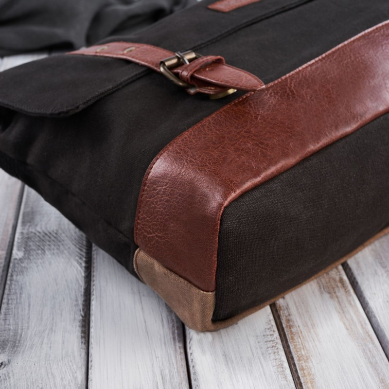 Pánska čierno-hnedá aktovka Paolo Peruzzi "MELVIN"