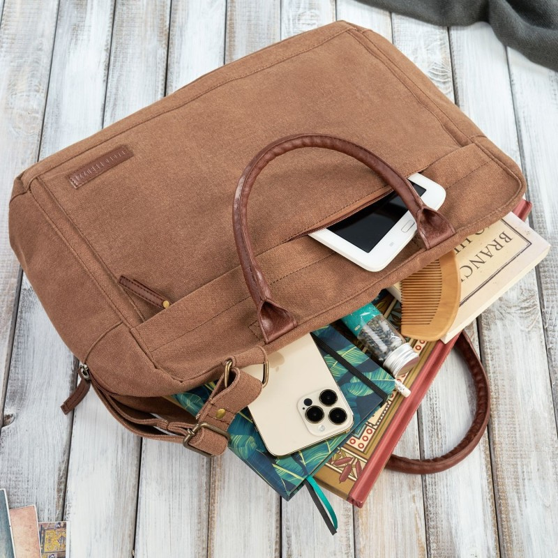 Pánska hnedá taška na notebook Paolo Peruzzi "MANUEL"