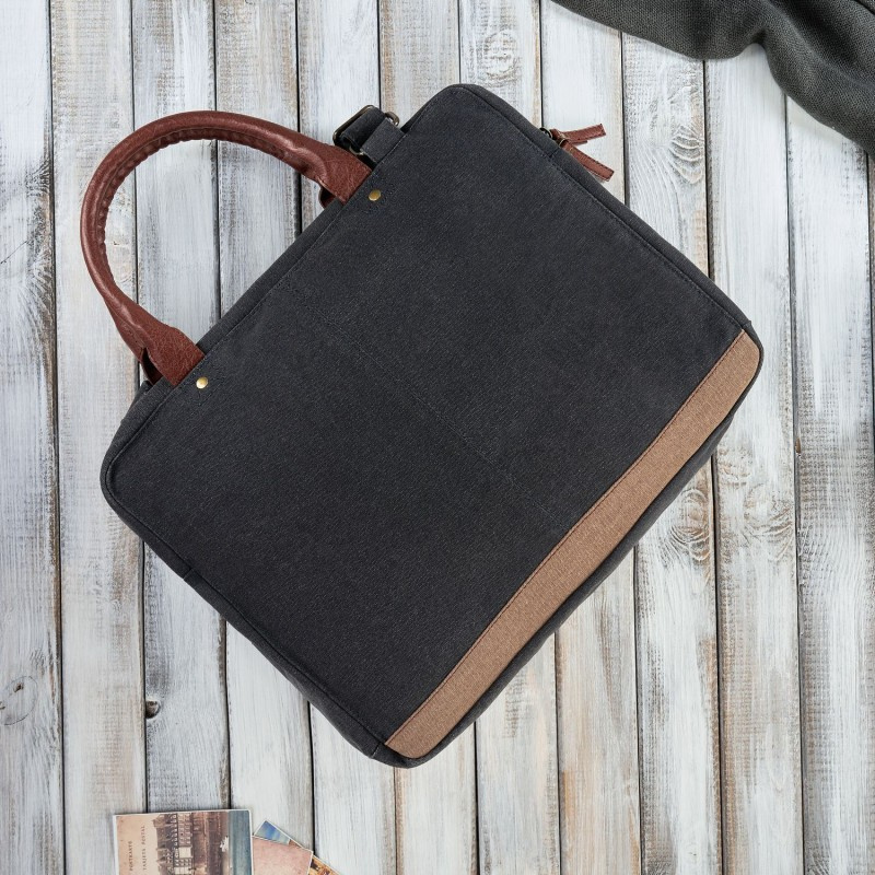 Pánska čierno-hnedá taška na notebook Paolo Peruzzi "MANUEL"