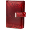 Kožená červená dámska peňaženka na karty PIERKA
