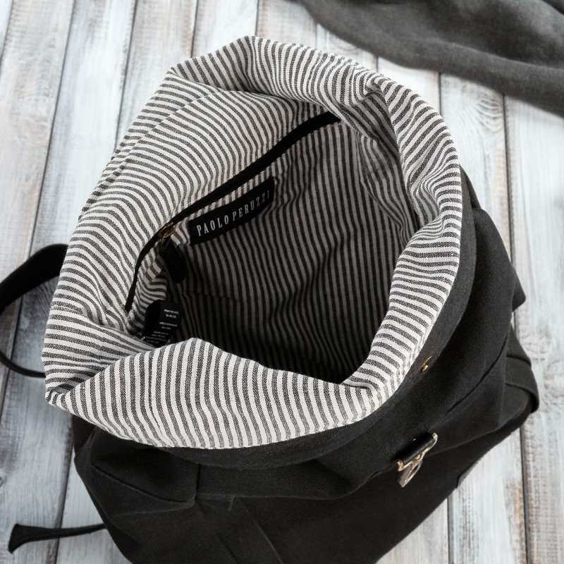 Pánsky čierny batoh Paolo Peruzzi "MAURICIO"