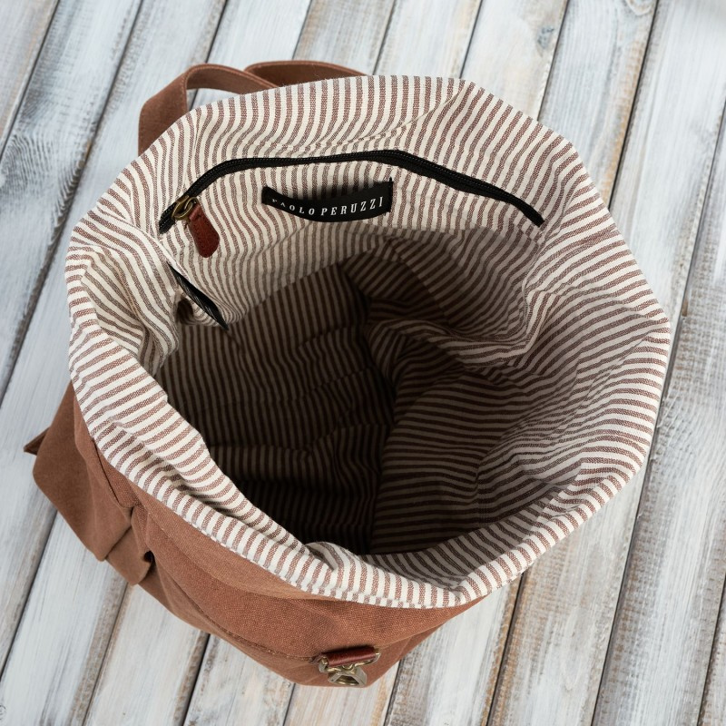 Pánsky hnedý batoh Paolo Peruzzi "MAURICIO"