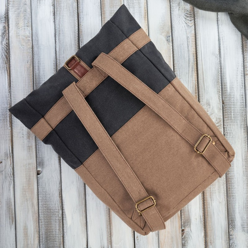 Pánsky béžovo-čierny batoh Paolo Peruzzi "MAURICIO"