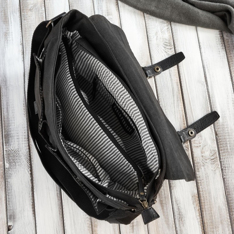 Pánska čierna aktovka Paolo Peruzzi "AMADEUS"