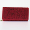 Dámska kožená červená peňaženka KALEA