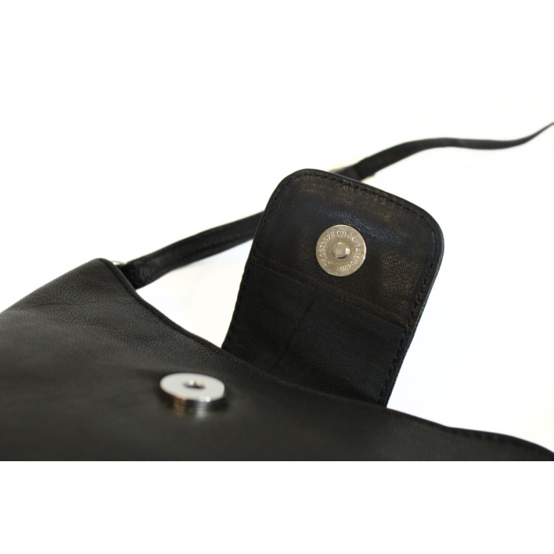 Malá kožená kabelka na rameno ANETA