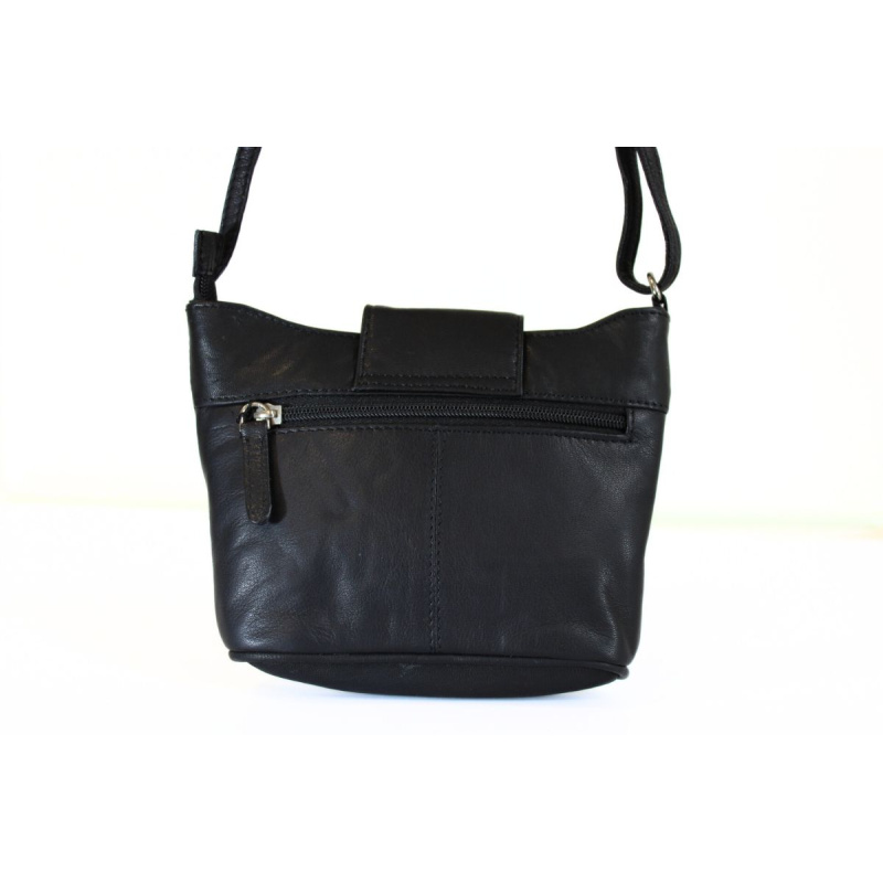 Malá kožená kabelka na rameno ANETA