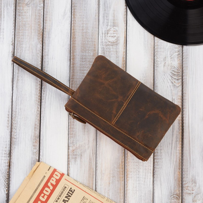 Kožená pánska hnedá príručná taška Paolo Peruzzi "ODIN"