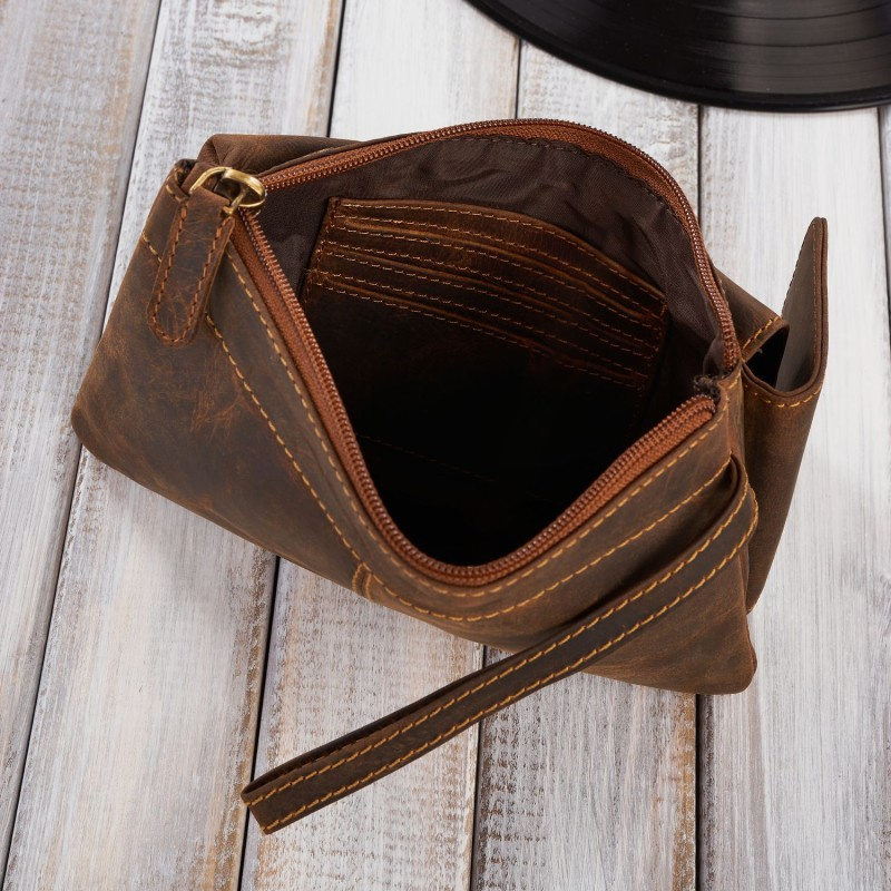 Kožená pánska hnedá príručná taška Paolo Peruzzi "ODIN"