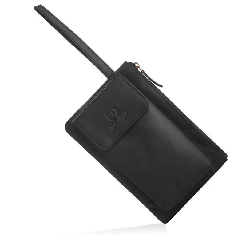 Kožená pánska čierna príručná taška Paolo Peruzzi "ODIN"