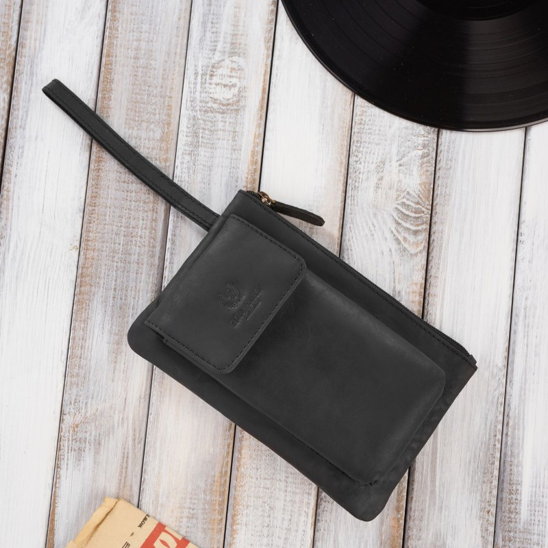 Kožená pánska čierna príručná taška Paolo Peruzzi "ODIN"