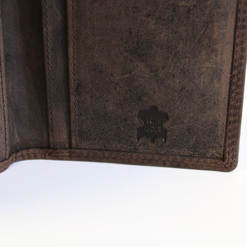 Dámska kožená tmavohnedá peňaženka KENDRA