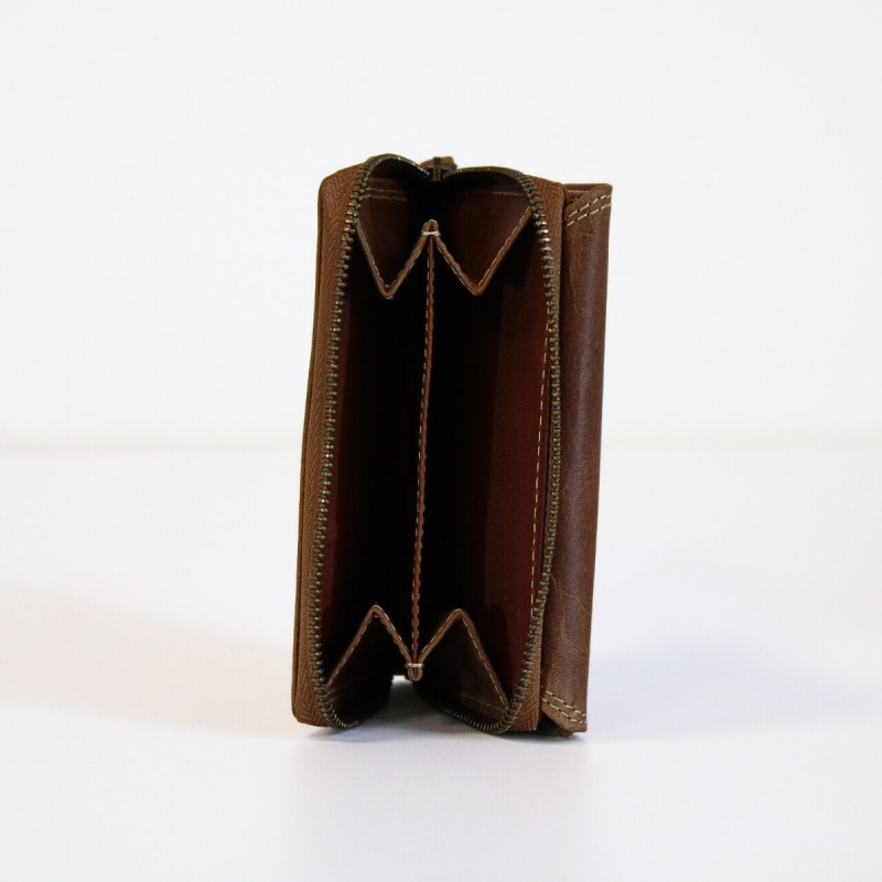 Dámska kožená koňaková peňaženka WILD REAL ONLY