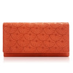 Kožená dámska oranžová peňaženka ADENNA