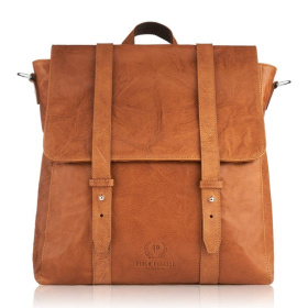 Kožený koňakový batoh 2v1 Paolo Peruzzi "VENNI"