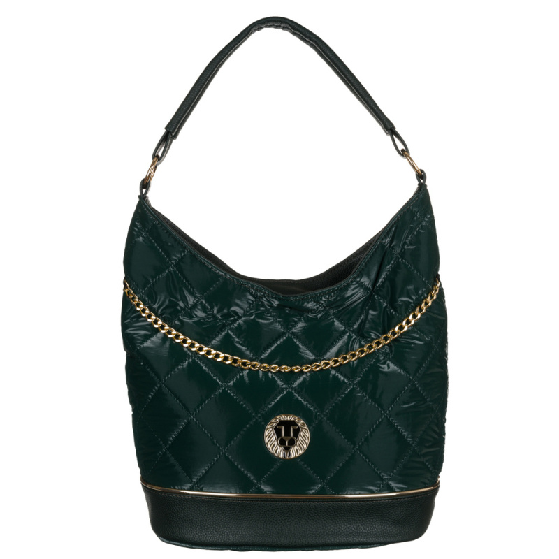 Dámska zelená kabelka na rameno AMADIS