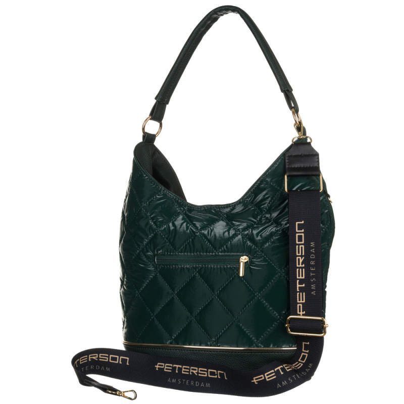 Dámska zelená kabelka na rameno AMADIS